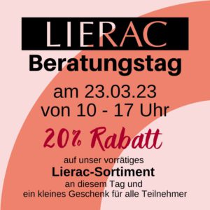 Lierac-Beratungstag am 23. März
